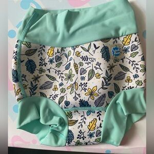 Splash Mint and Yellow Floral Kids Rash Guard